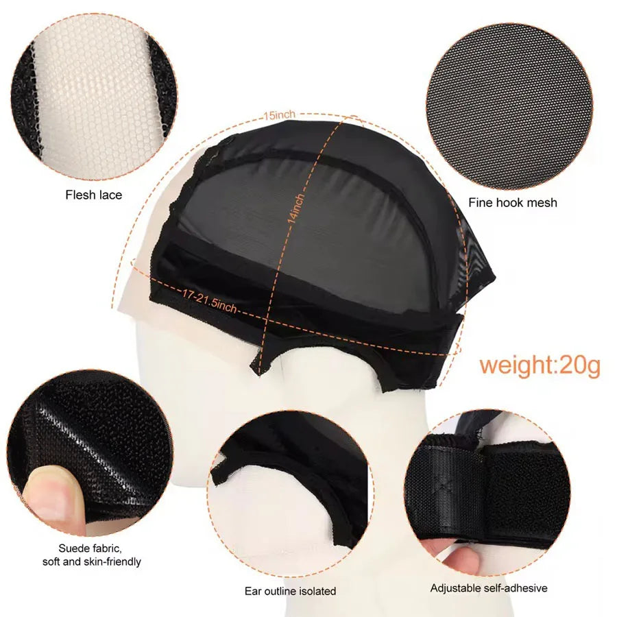 Bonnet Perruque Tressée Synthétique | Avec Baby Hair | Crochet Wig Cap | Full HD Lace Double | Femme