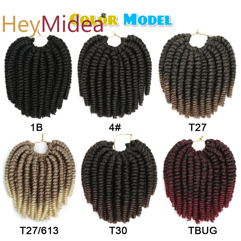 Tresses Crochet Havana Twist | 8 Pouces | Synthétique | Ombre Senegalese Twist | Femme