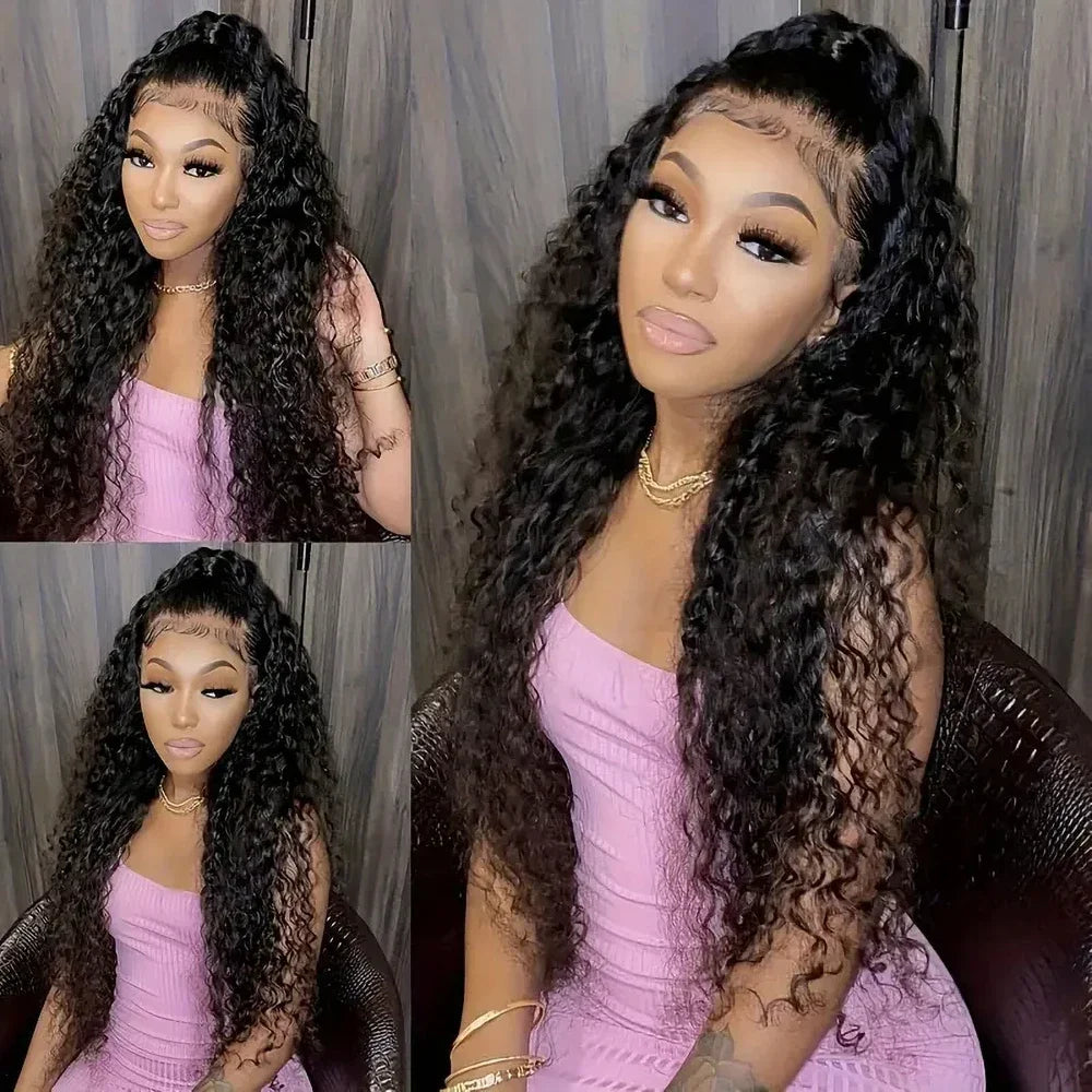 Human Hair Wigs 13x4 Deep Wave Frontal Wig Lace Wig 13x6 Human Hair 200 Density Human Hair Wig Curly Lace Front Human Hair Wig