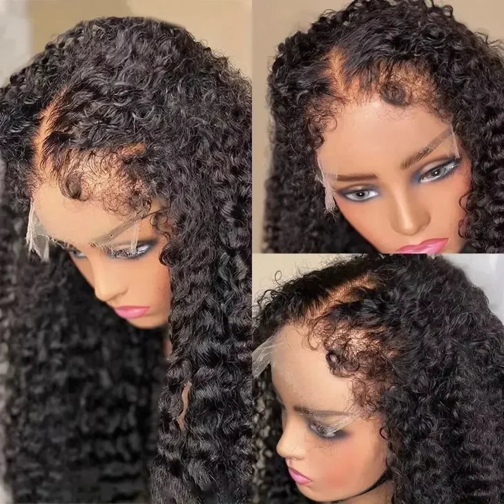 Perruque Lace Front Kinky Curly | 13x4 & 13x6 | Cheveux Humains | Frontal Lace Naturel