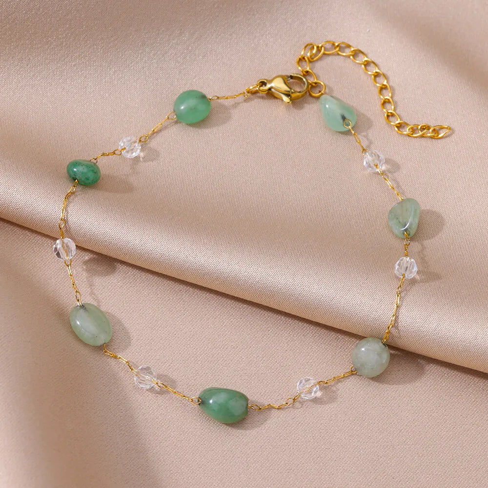 Bracelet de Cheville Femme Été | Chaîne Acier Inoxydable | Accessoires Plage | Bijou Pied Élégant