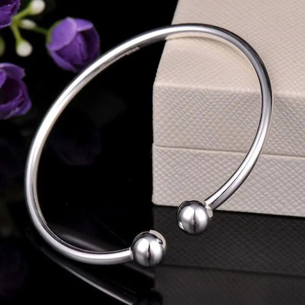 Best Quality Wholesale Silver Plated Bracelet Adjustable Bangles Fashion Jewelry Men's/Women's