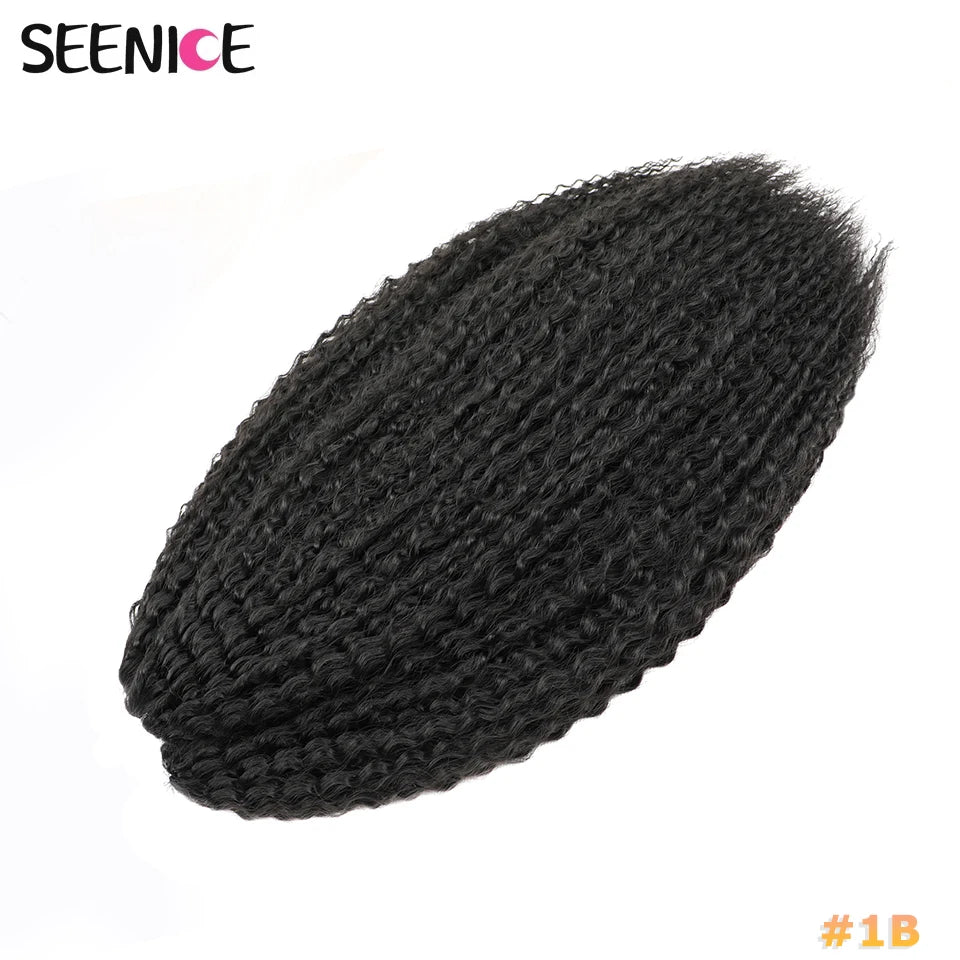 Extensions Crochet Kinky Curly Twist | Ombre Blonde | Water Wave | Synthétique | 20 Pouces | Femme