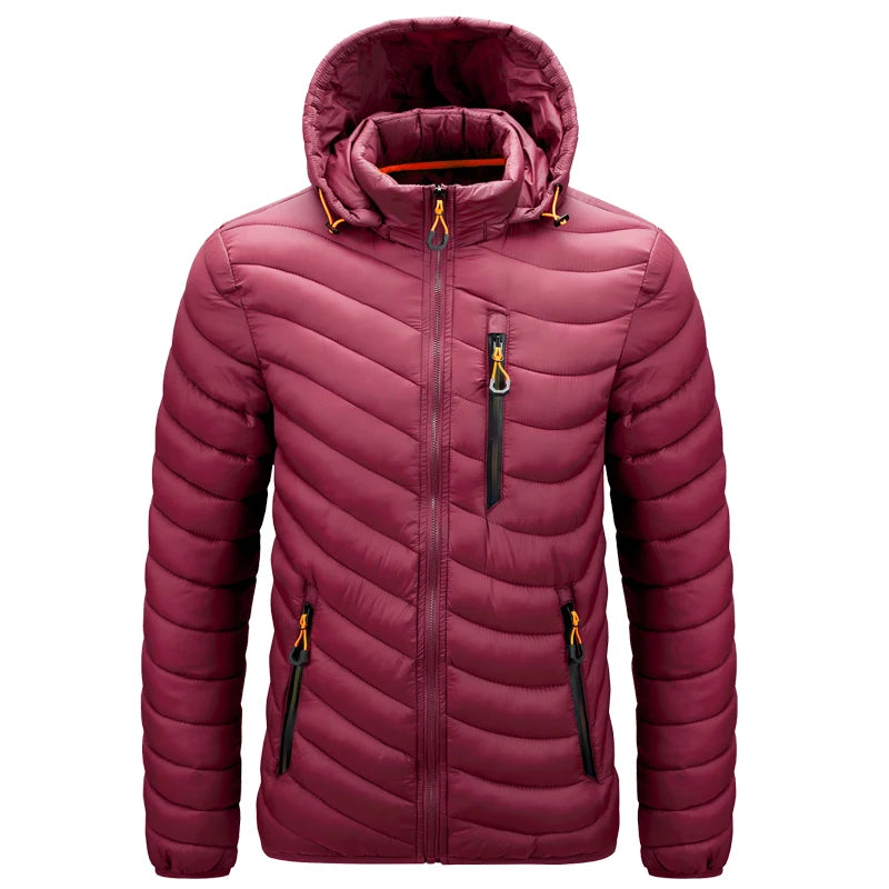 Doudoune épaisse à capuche pour homme | Automne et hiver