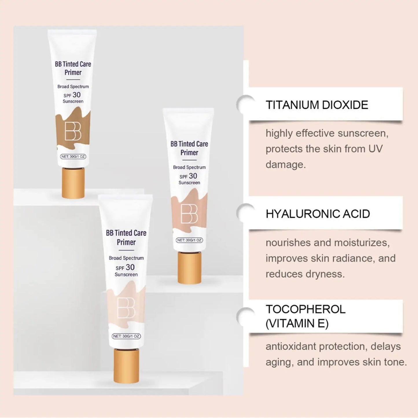 2026 BB Cream Beauty Cream Makeup Foundation Even Skin Tone Foundation Makeup Sunscreen Moisturizing Concealer For Face Makeup