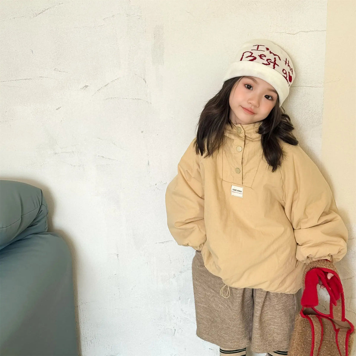 2025 Winter New Children Warm Coat Boys Girls Striped Cotton Padded Jacket Baby Parka Tops Baby Fleece Coat Fashion Kids Clothes