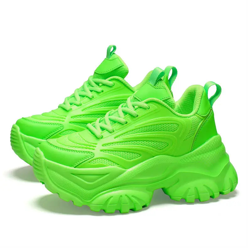 Sneakers Chunky Femme Tendance | Semelle Plateforme Respirante | Rehaussante | Printemps-Automne