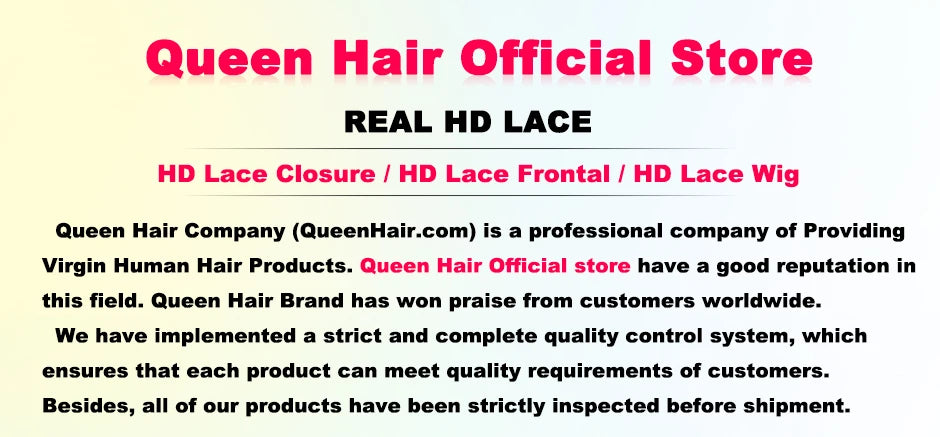 Queen Hair Real HD Invisible Wig 13x6 13x4 5x5 6x6 7x7 Undetectable Lace 100% Raw Human Hair Wigs Body Wave / Straight