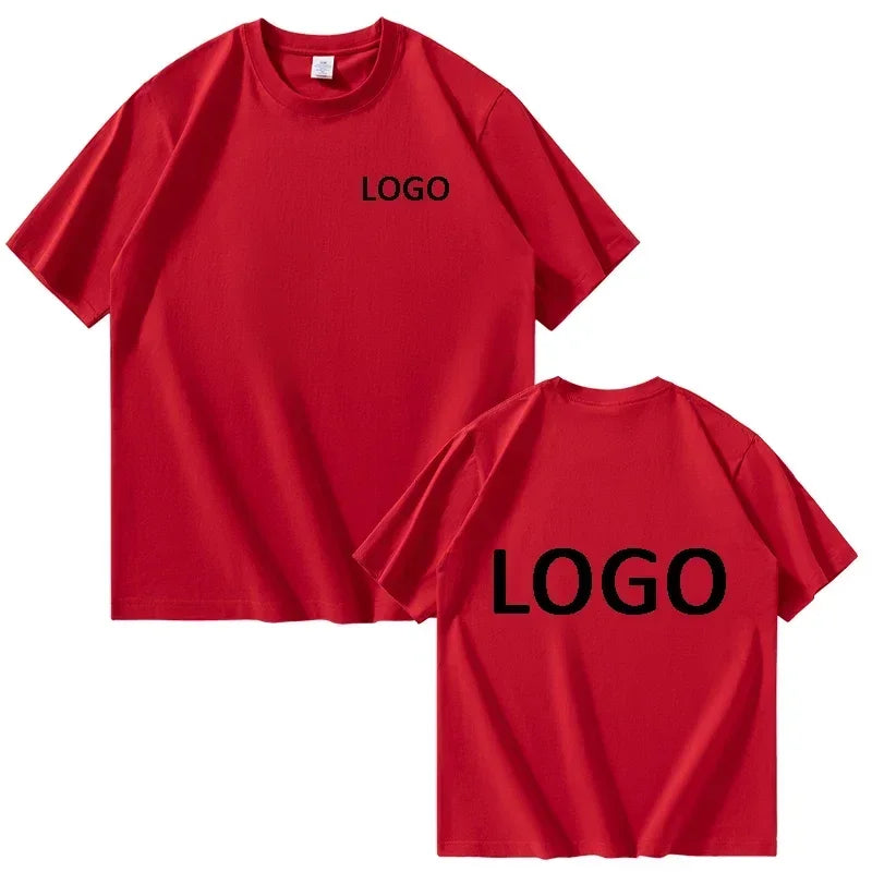 Customized 100% Cotton Printed T-shirts Men Fashion Short Sleeve O-neck Tshirt Women Personality Streetwear Tee Tops Camiseta