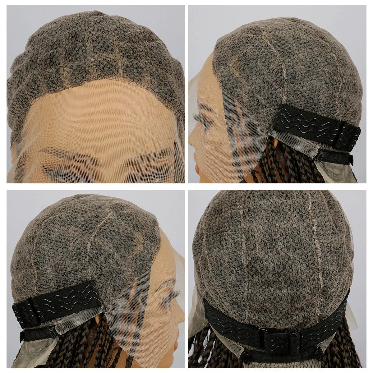 Dreadlocks Braided Wigs Synthetic Locs Full Lace Wig Female Braids Full Lace Wigs Women African Box Braids Hair Wigs For Woman