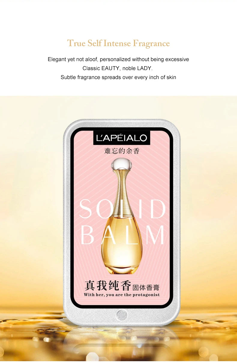Woman Body Pheromone Perfume Solid Balm Long Lasting Fragrance Light Fragrance Portable Solid Perfume Balm