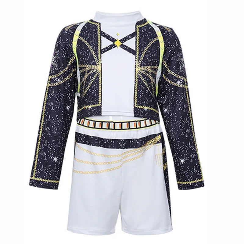 Girls' Clothing Sets Children's Cartoon Cosplay Suits Kids K-Pop Stage Performance 2Pcs Girls' Movie Role-playing Costume Outfits
