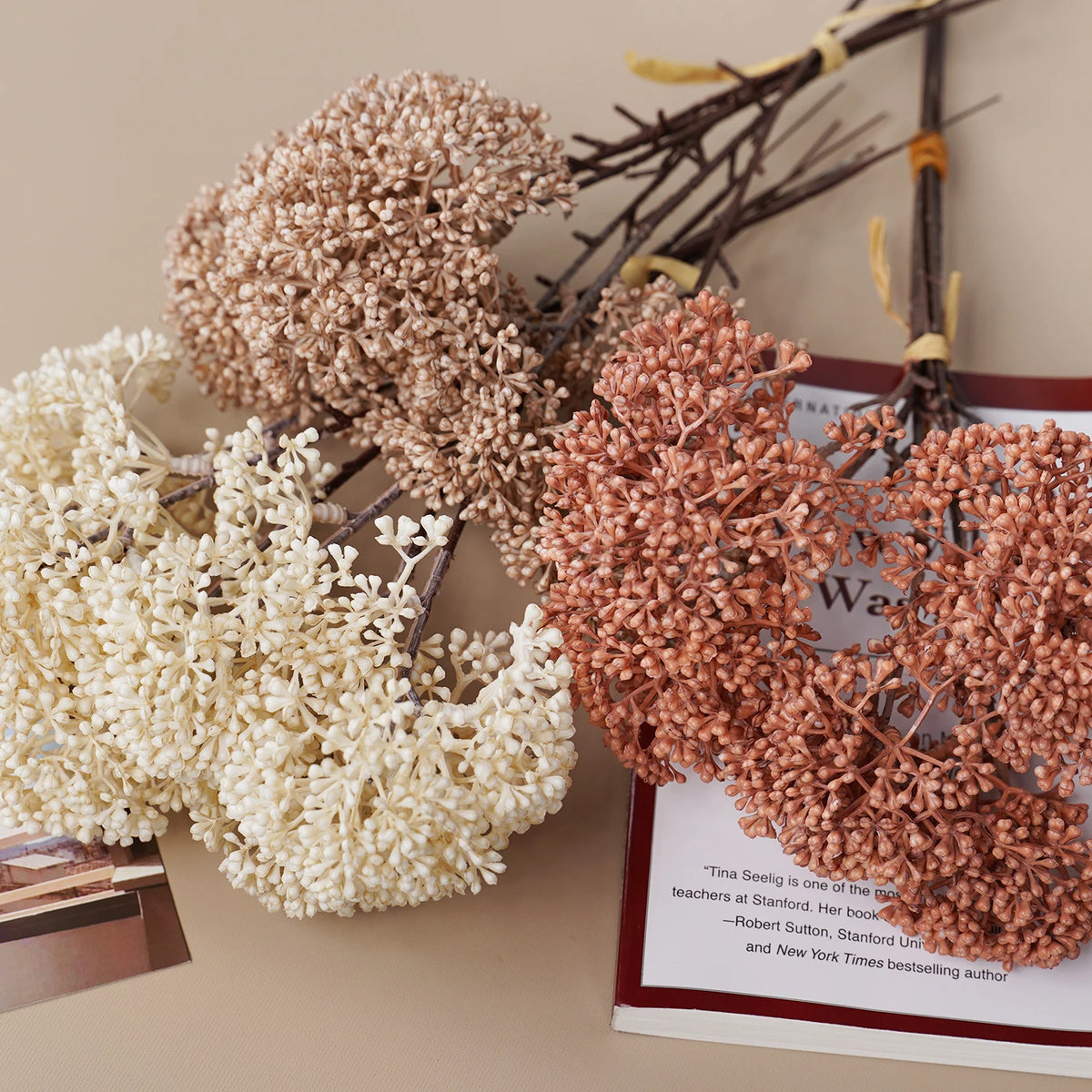 Artificial Flower Artificial Plants Bouquet DIY Flower Arrangement Millet Flower Home Decoration Wedding Party Fake Flowers