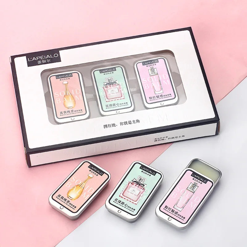 Woman Body Pheromone Perfume Solid Balm Long Lasting Fragrance Light Fragrance Portable Solid Perfume Balm