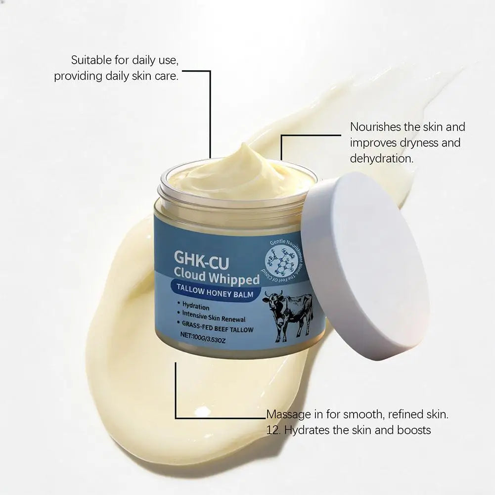 Tallow Skincare Cream Collagen Firm Skin Honey Deep Hydration & Barrier Repair Cream Improve Dry Body Lotion Korean Skincare