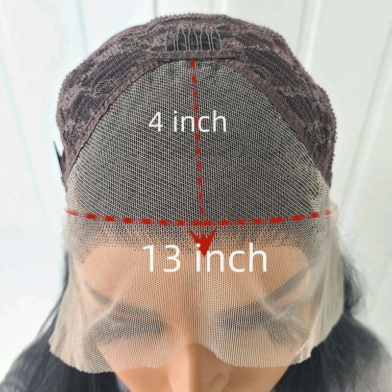 Perruque Lace Front 13x4 Lisse Synthétique | Ligne Naturelle Haute Qualité | Port Quotidien | Femme