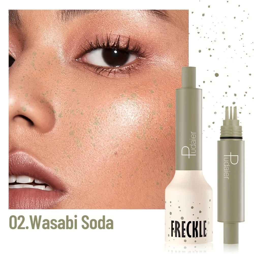 Natural Nude Makeup Fake Freckles Pen Waterproof Long Lasting Light Coverage Freckle Stamp for Women