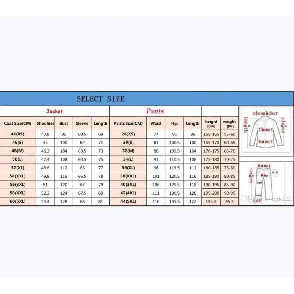 Elegant Suits For Men 2026 Luxury Slim Fit Single Breasted Peak Lapel 2 Piece Jacket Pants Full Sets Customized Male Clothing