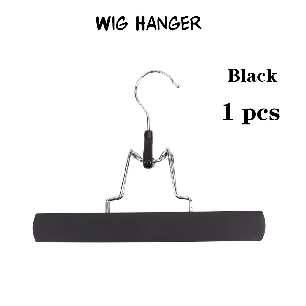 Cintre Bois Rangement Perruques & Extensions | Porte-Perruque Multiple | Organisateur Salon