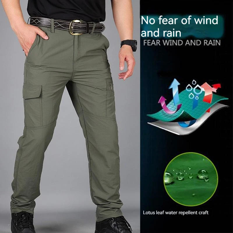 Men's Cargo Pants Army Military Tactical Pants Streetwear Jogger Trekking Hiking Mountain Work Tourism Trousers Slim Fit