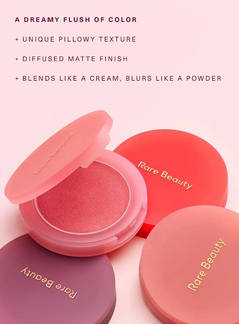 Rare Beauty Soft Pinch Matte Bouncy Cushiony Cream-to-powder Blush Airy and Lightweight Pinch Liquid Blush Natural Makeup Look