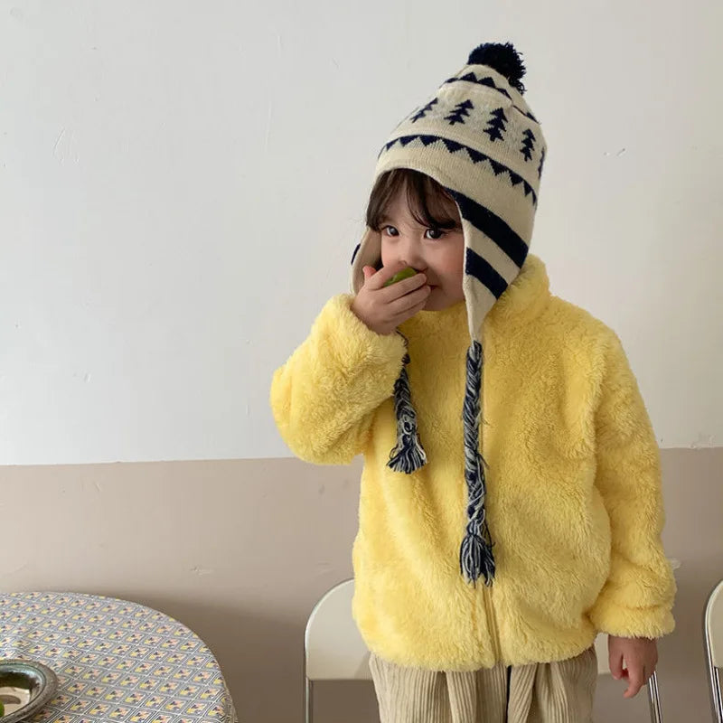 Manteau Enfant 2025 | Veste Polaire Chaude Garçon Fille | Printemps-Automne-Hiver Bébé
