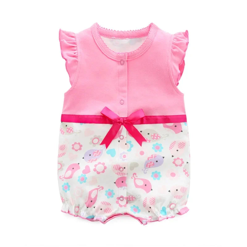 Fashion princess New baby Romper For Babies Clothes Short Sleeve cute newborn baby clothes