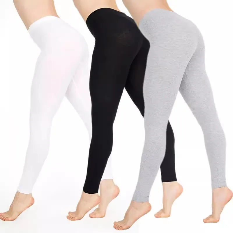 Legging Femme Élastique Casual | Brillant Grande Taille | Gym & Fitness | Pantalon Mode