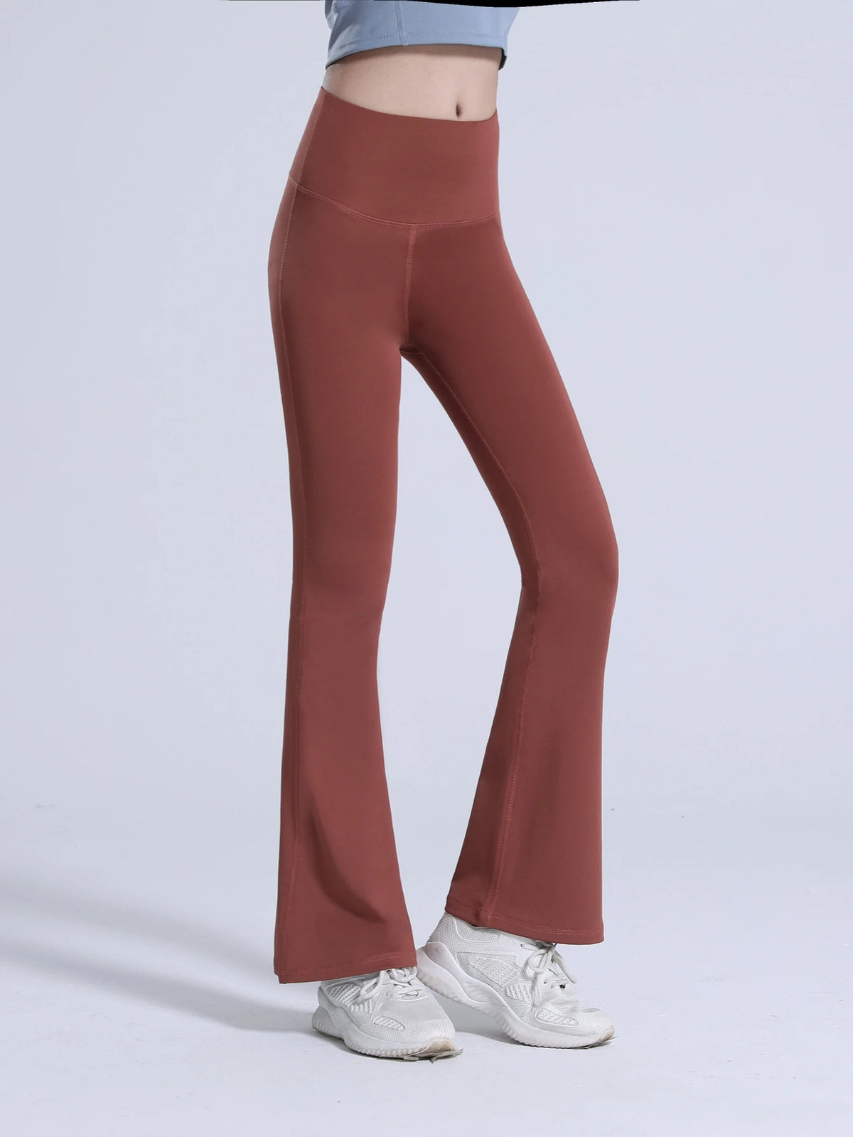 New Wide Leg Yoga Pants Women's High Waist Lift Hip Flare Sports Leggings Naked Casual Running Loose Bell-bottomed Pants