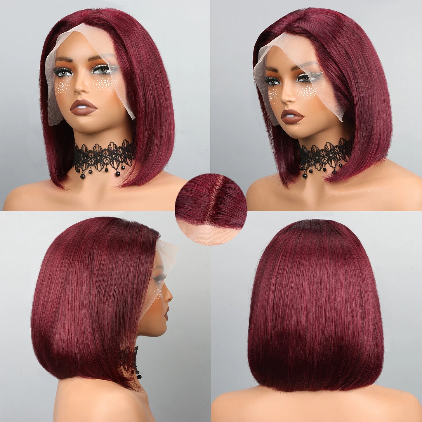 Bob Wig Human Hair 13x4 Hd Lace Front Human Hair Wigs For Black Women Glueless Lace Front Wigs Pre Plucked Pre Cut Straight Bob