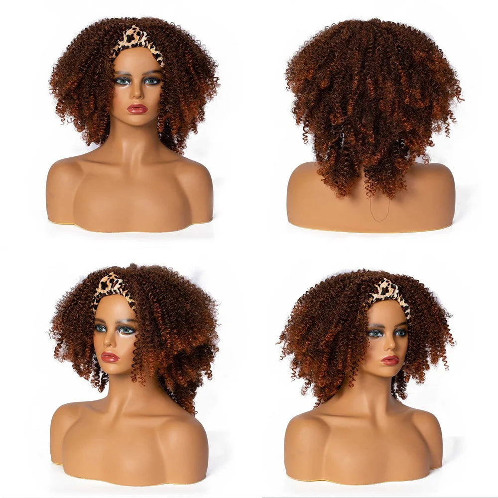 Perruque Headband Tresses Africaines Synthétique | 3 Brins | Queue de Cheval | Couvre-Cheveux | Fibre | Femme