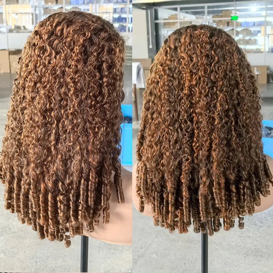 Perruque Burmese Curly 100% | 5x5 Lace Closure Glueless | 300% Densité | Wear & Go | Pré-Pluçuée