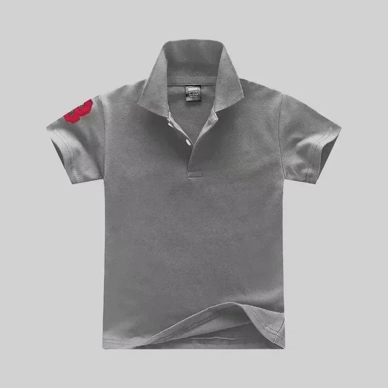 Polo Garçon Enfant | Manches Courtes | Col Polo | Coton | Casual Été | T-Shirt Enfant Confortable