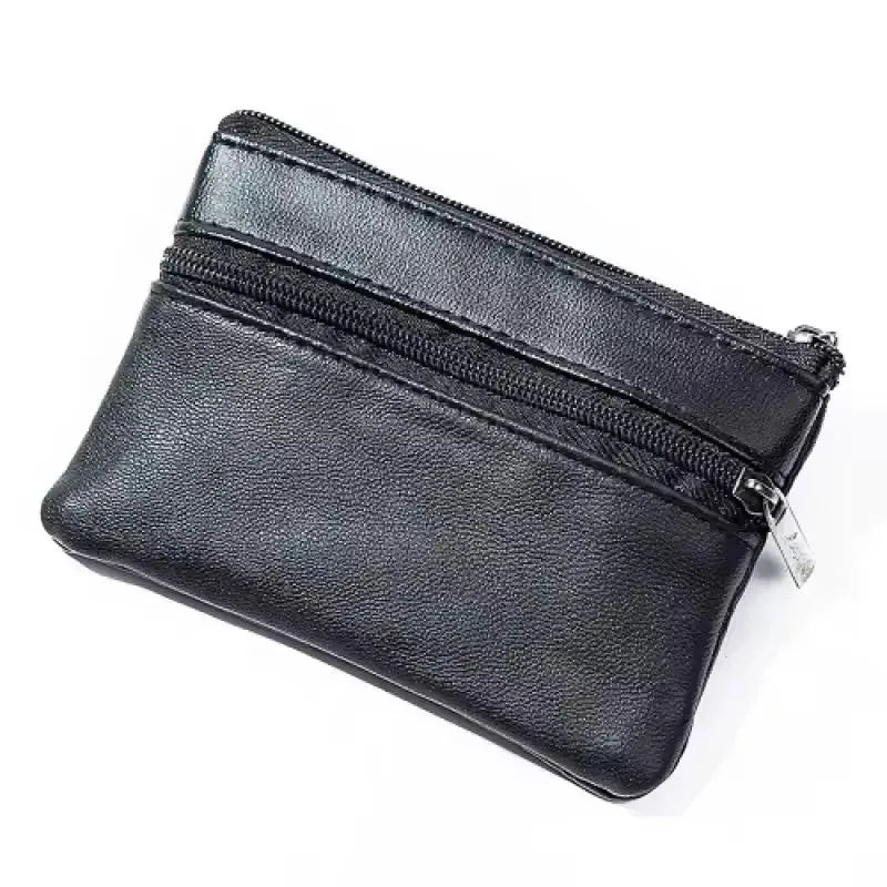 Porte-Monnaie Mini Femme & Homme | Fermeture Éclair | Cuir | Porte-Clés & Petite Monnaie (v2)