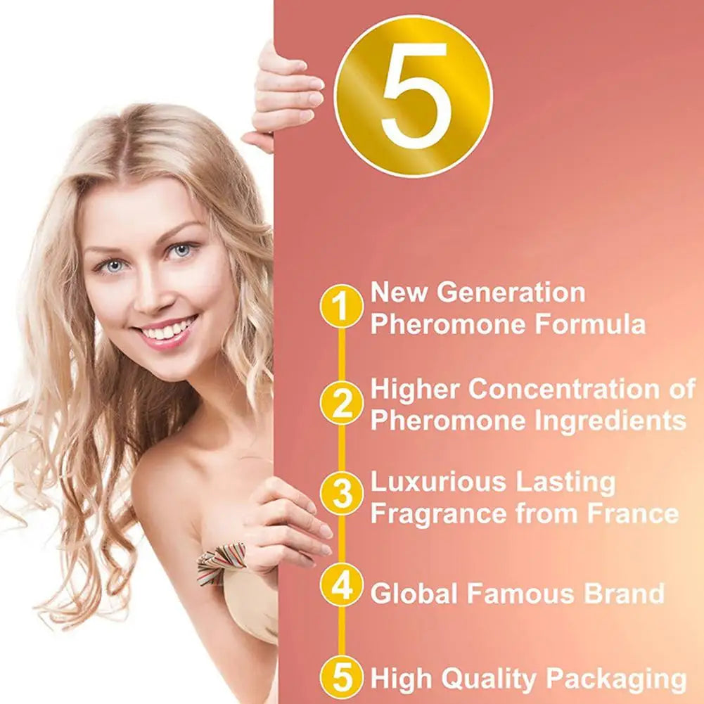 Parfum Phéromones Femme | Huile Essentielle Séduction Longue Durée | 10 ml