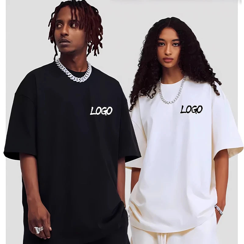 Customized 100% Cotton Printed T-shirts Men Fashion Short Sleeve O-neck Tshirt Women Personality Streetwear Tee Tops Camiseta
