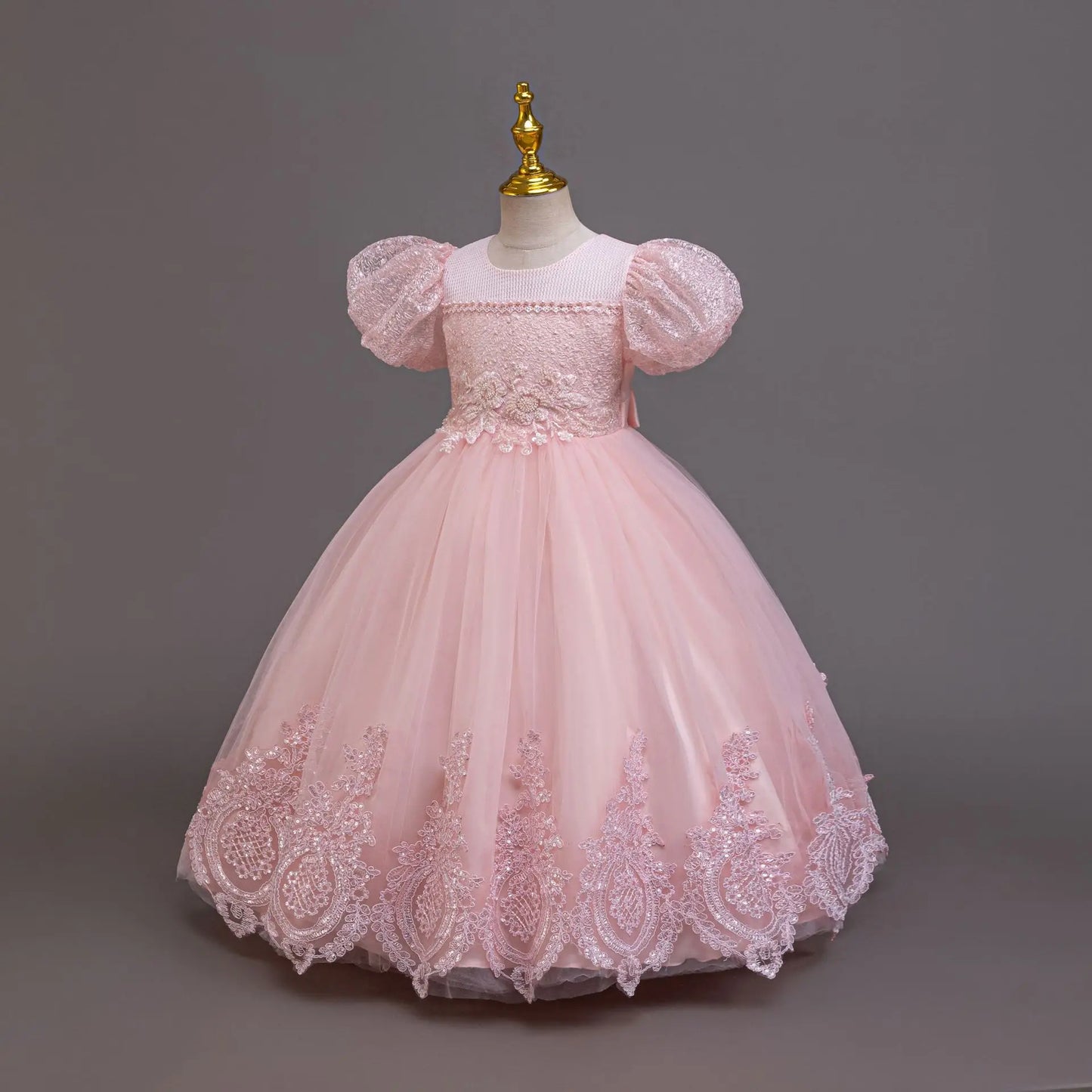 New Girl Evening Dresses Festive Clothing Children Elegant Wedding Dress for Party Girls' White Clothes
