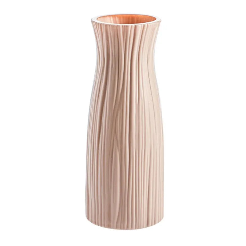 Vase Plastique Imitation Céramique Blanc | Style Nordique | Mariage & Décor Chambre & Bureau