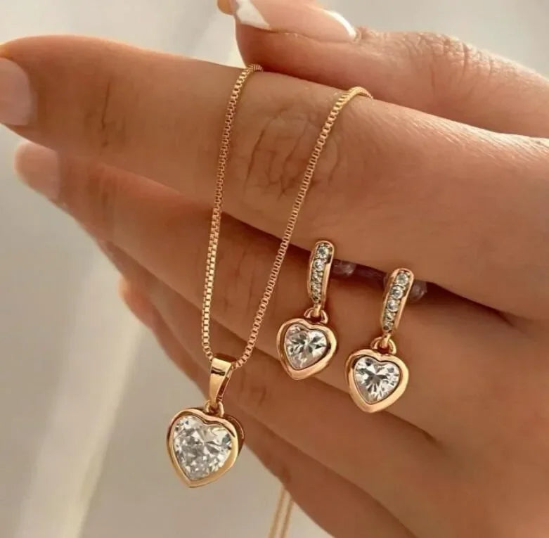 Stylish Pearl Jewelry Set for Women, Featuring Drop Earrings and Matching Necklace, Simple Elegant Everyday Wear and Party Acces