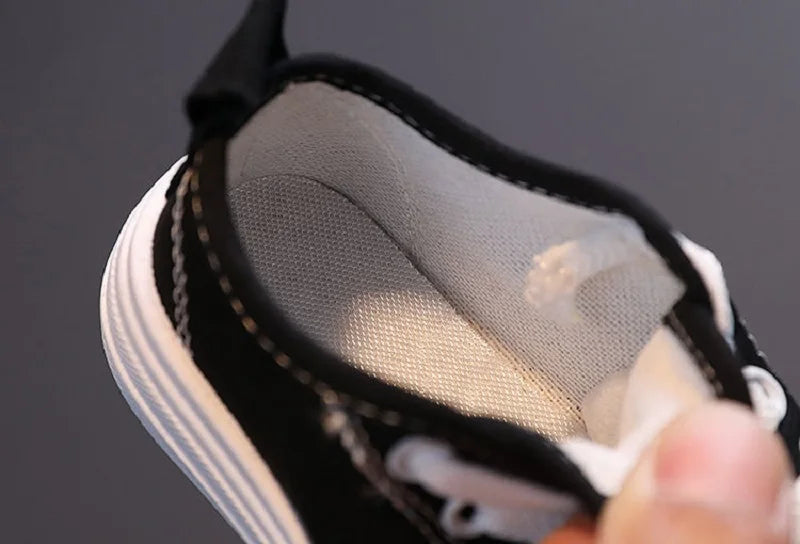 Kids Non-slip Comfort Sneakers, Toddlers Tennis Shoes, Children's Sport Canvas Shoes, Lace-up Girls Flat Boys Casual Shoes