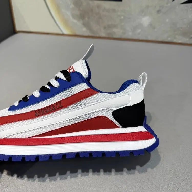 Chaussures décontractées en maille à lacets pour homme