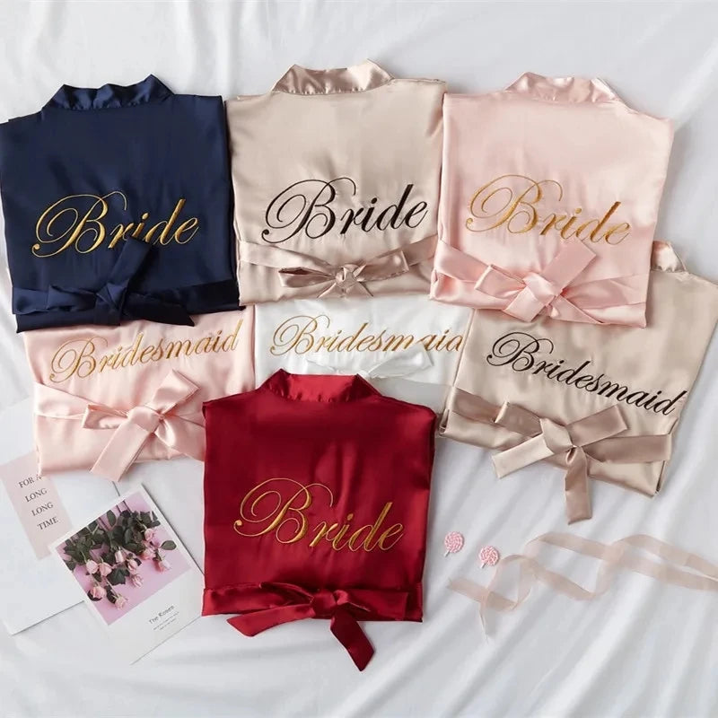 Bride with Team Bride Robe Bride To Be Bridal Shower Bachelorette Party Wedding Decoration Wedding Hen Party Bridesmaid Gift