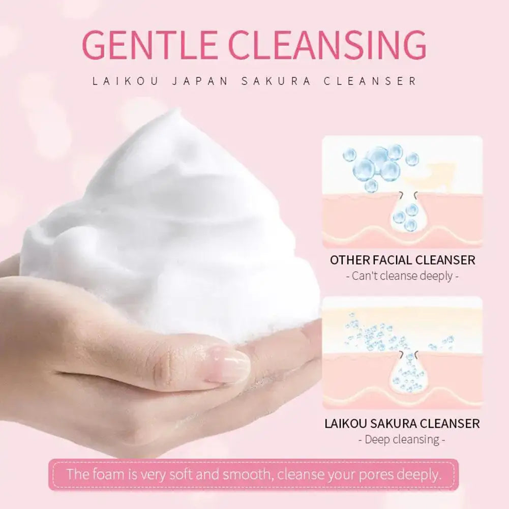 Sakura skin care sets with cleanser, serum, eye cream, facial cream, beauty products for women, travel skin care kit