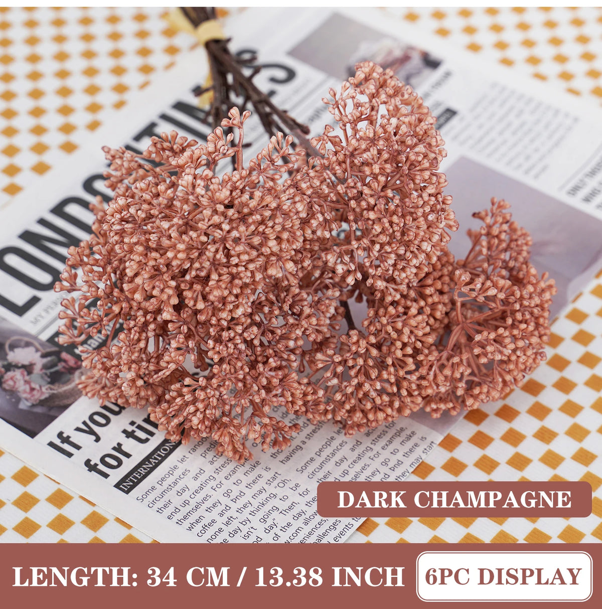 Artificial Flower Artificial Plants Bouquet DIY Flower Arrangement Millet Flower Home Decoration Wedding Party Fake Flowers