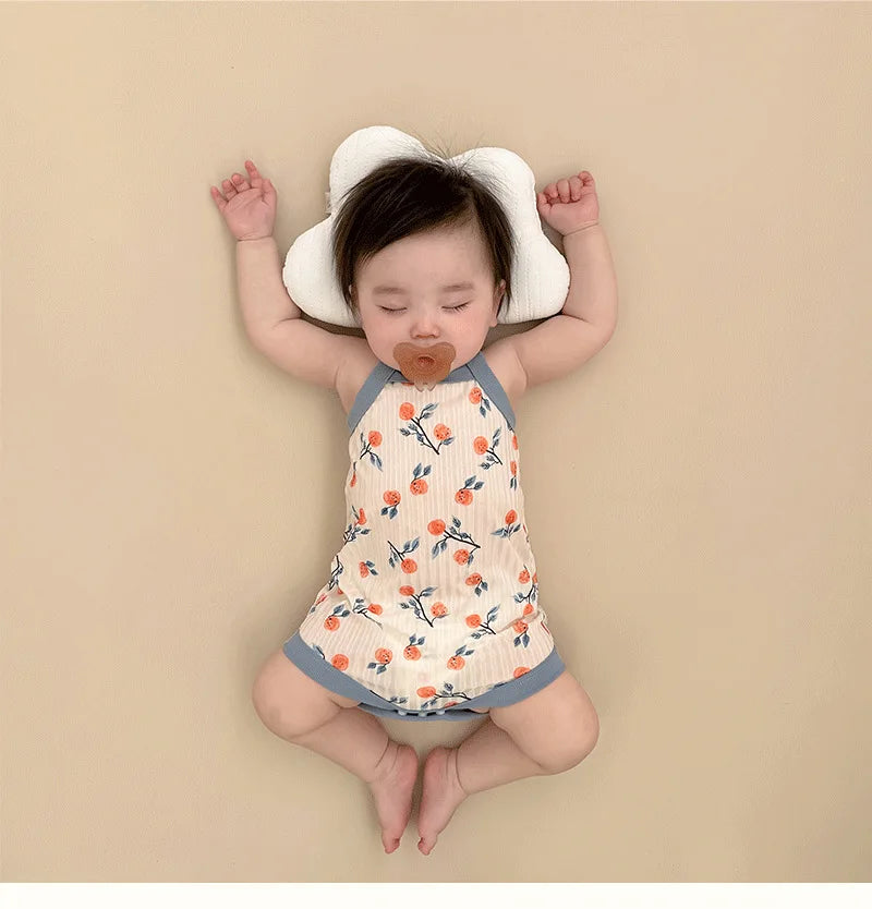 Body Bébé Fille | Sans Manches | Romper Coton | Combinaison Été | Nouveau-Né & Tout-Petits (v2)