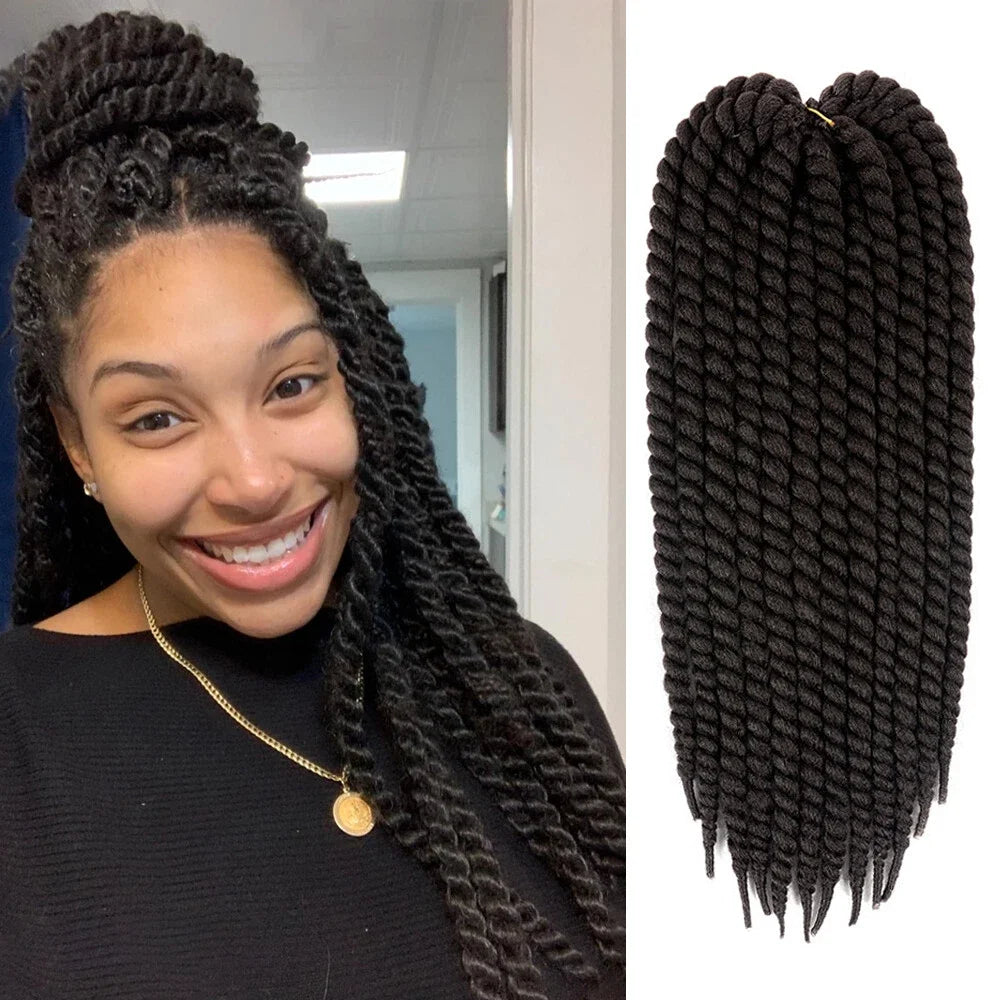 Senegalese Twist Hair Jumbo Twist Braids Crochet Braids 22 inch 120g Ombre Synthetic Crochet Hair Braiding Hair For Black Women