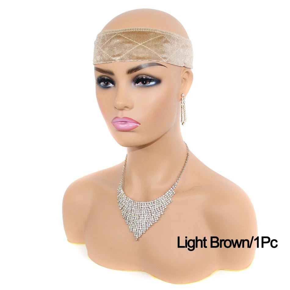 Bandeau Grip Velours Perruque | Ajustable Antidérapant | Maintien Lace Front Femme