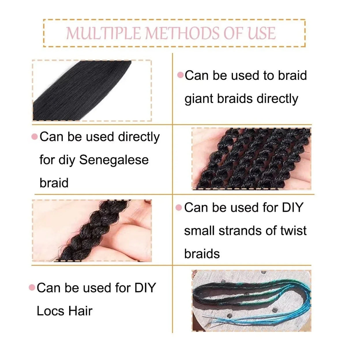 Extensions Tresses Crochet EZ Box Twist | Pré-Étirées | Synthétique Ignifuge | Pose Facile | Femme