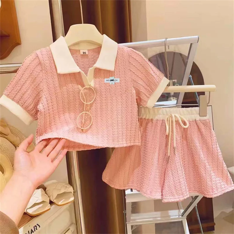 Girls' Clothing Sets Children's Cartoon Cosplay Suits Kids K-Pop Stage Performance 2Pcs Girls' Movie Role-playing Costume Outfits