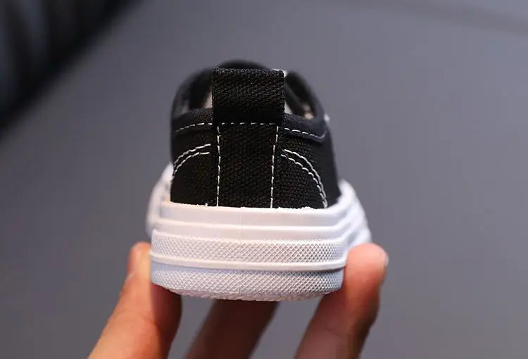 Kids Non-slip Comfort Sneakers, Toddlers Tennis Shoes, Children's Sport Canvas Shoes, Lace-up Girls Flat Boys Casual Shoes